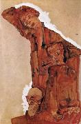 Egon Schiele Composition with Three Male Figures oil painting
